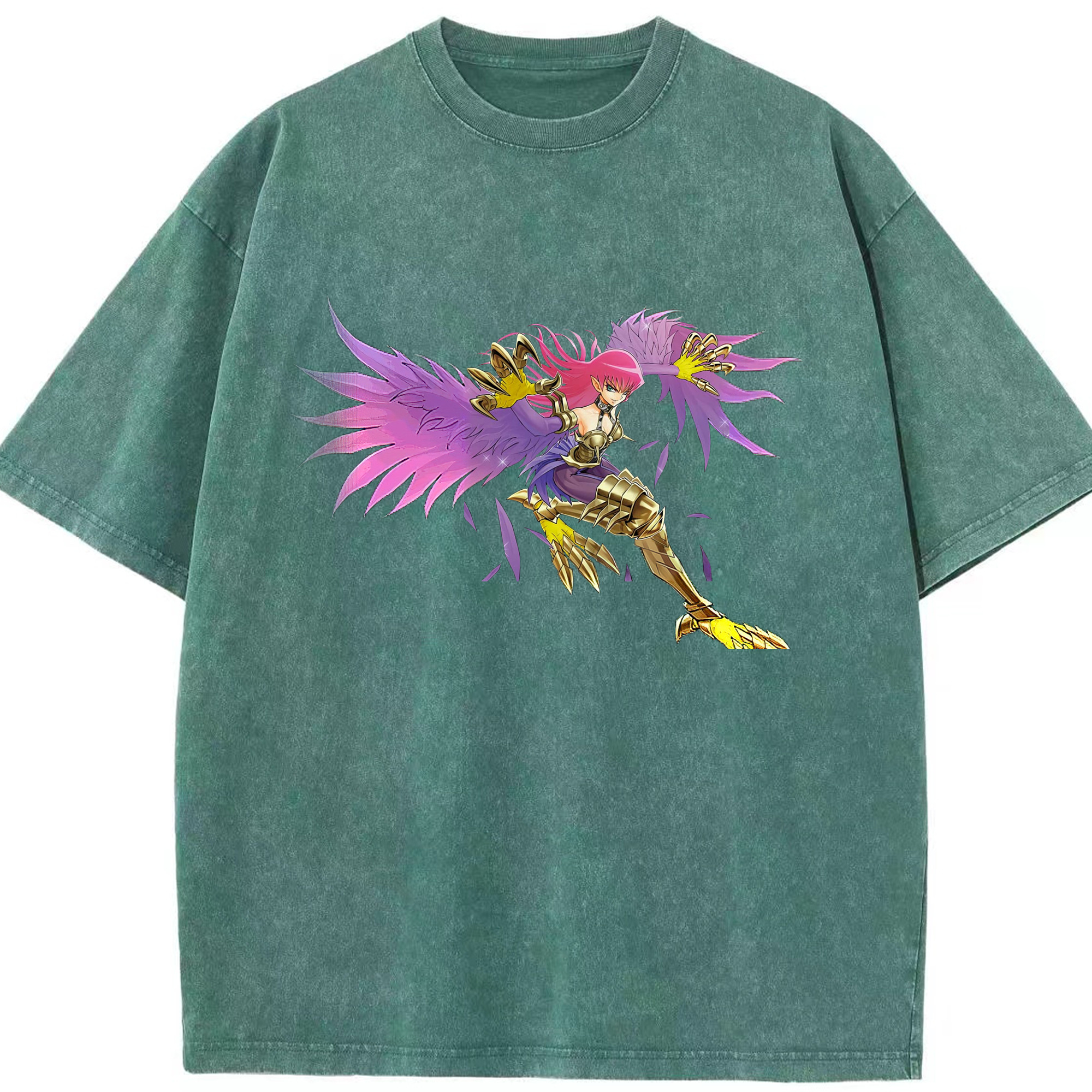 （画像用） 遊☆戯☆王 Yu-Gi-Oh! 綿100% ヴィンテージ風 半袖Tシャツ（フロントプリント）